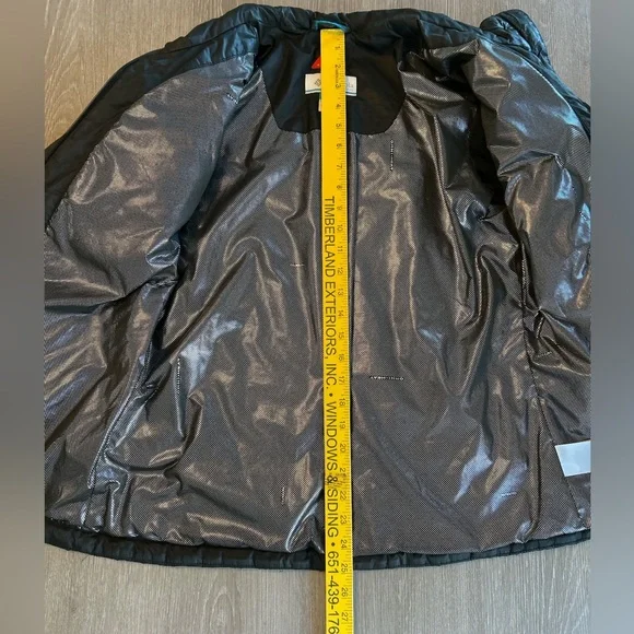 Columbia Jacket Women’s Sz Medium Puffer Black Omni Heat Reflective Panel Coat - Picture 8 of 10